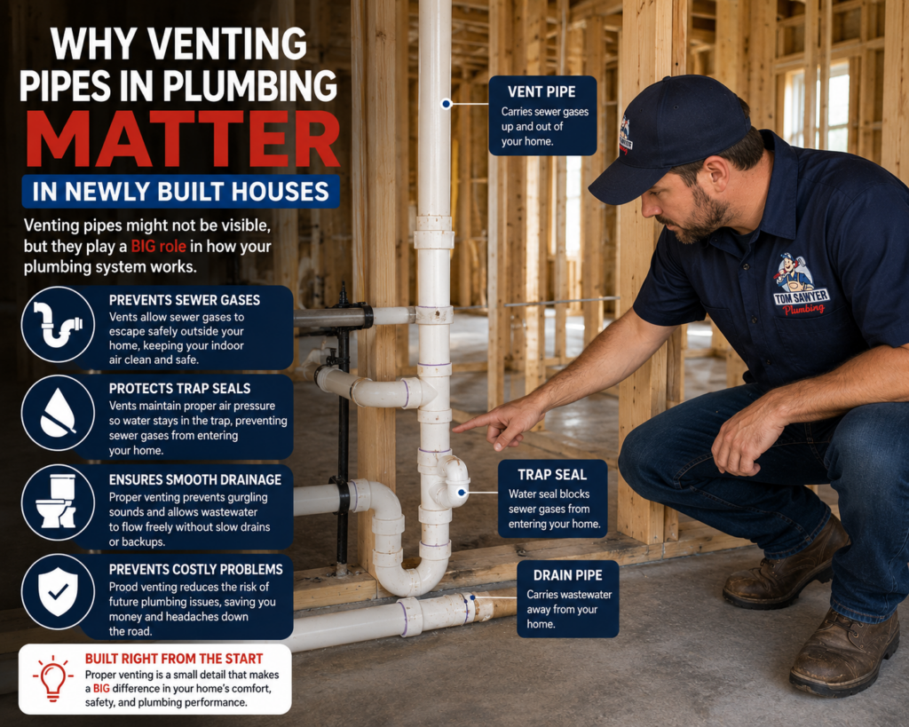 Why Venting Pipes in Plumbing Matter in Newly Built Houses