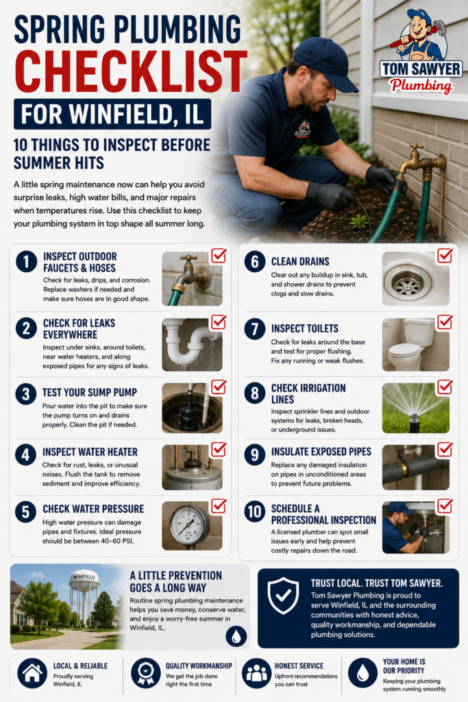 Spring Plumbing Checklist for Winfield IL Homeowners