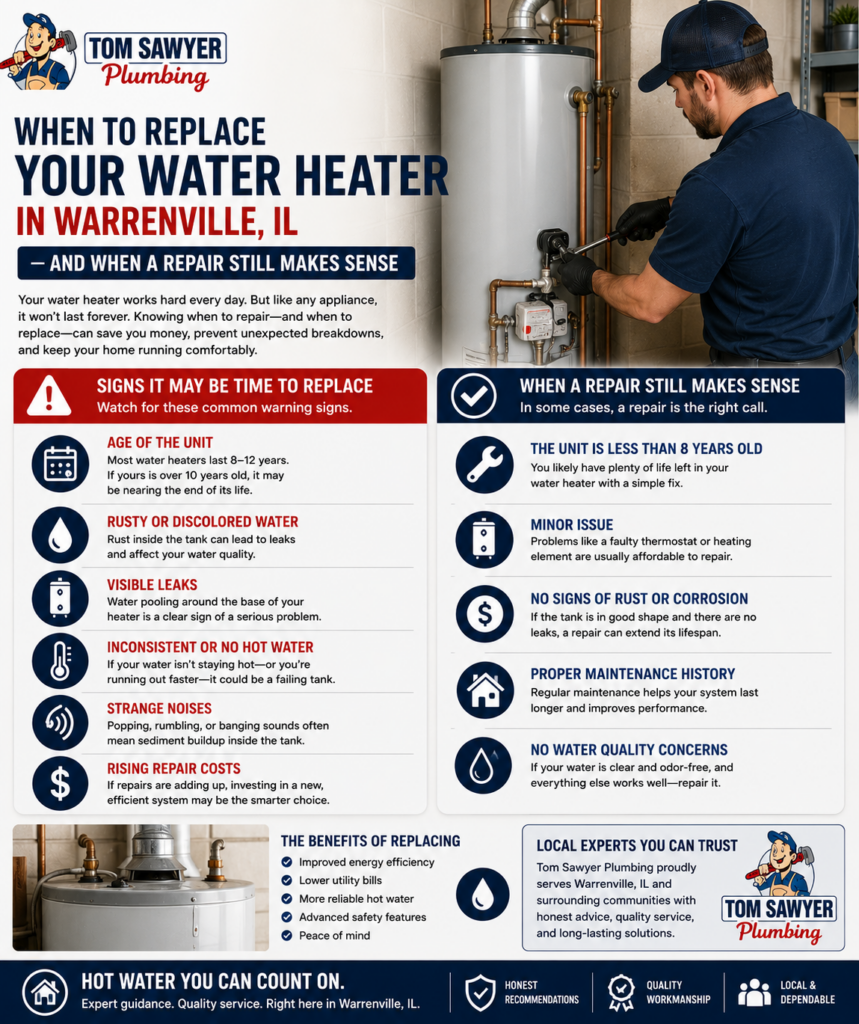 replace water heater Warrenville IL